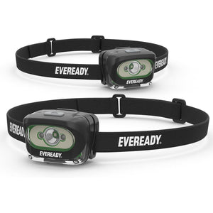 Buy now Eveready Rechargeable LED Headlamps (2-Pack), IPX4 Water Resistant Head Lights for Running, Camping, Emergency, Outdoors (USB Cable Included),Black (2-Pack),Adjustable at indiglob india