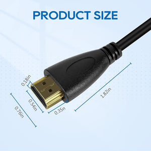 Buy now UCEC Short Coiled HDMI Cable, Short HDMI Cable 1 Foot-1.5 Foot(A to A), 4K@60Hz Ultra High Speed Supports for Monitor, Laptop, PC, Camera, Projector at indiglob india