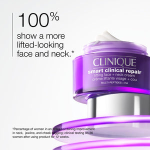 Clinique Clinique Smart Clinical Repair Anti Aging Lifting Face + Neck Cream with Peptides + Hyaluronic Acid For All Skin Types | Hydrating Online | Shop India Today