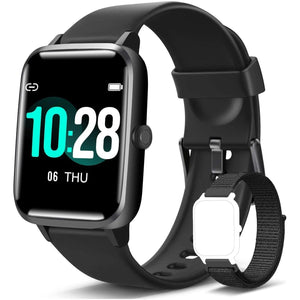 Buy now Blackview Fitness Tracker, Fitness Watch with Blood Oxygen/Heart Rate/Sleep Monitor, 1.85" Touch Screen Smartwatch with Waterproof Pedometer Calorie Stopwatch for Women Men for Android iOS at indiglob india