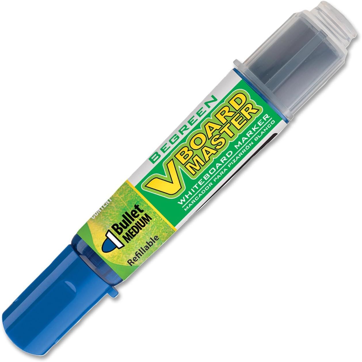 Buy now PILOT V Board Master BeGreen Refillable Dry-Erase Markers, Bullet Tip, Black Ink, 12 Count Medium Bullet Blue Bullet Tip at indiglob india