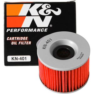 Buy now K&N Motorcycle Oil Filter: High Performance, Premium, Designed to be used with Synthetic or Conventional Oils: Fits Select Kawasaki Vehicles, KN-401 at indiglob india