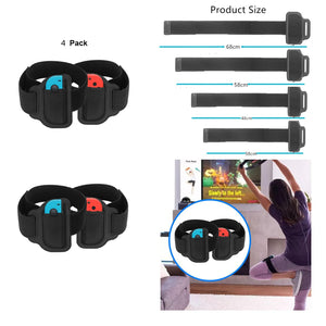 Buy now [4 Pack] Switch Leg Strap for Nintendo Switch Sports, TGDPLUE Switch Soccer Leg Straps Compatible with Switch Sports/Ring Fit Adventure, Four Size Adjustbale Elastic Strap for Adults & Children at indiglob india