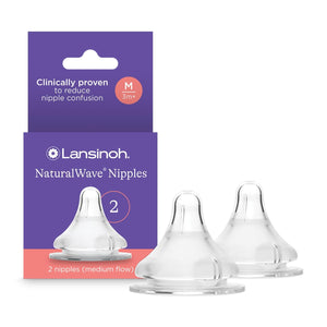 Buy now Lansinoh NaturalWave Baby Bottle Nipples – 100% Soft, Durable Silicone, Made Without BPA BPS, Anti-Colic, Supports Baby’s Developing Mouth and Teeth, Medium Flow, Size M, 2 Count, 3+ Months at indiglob india
