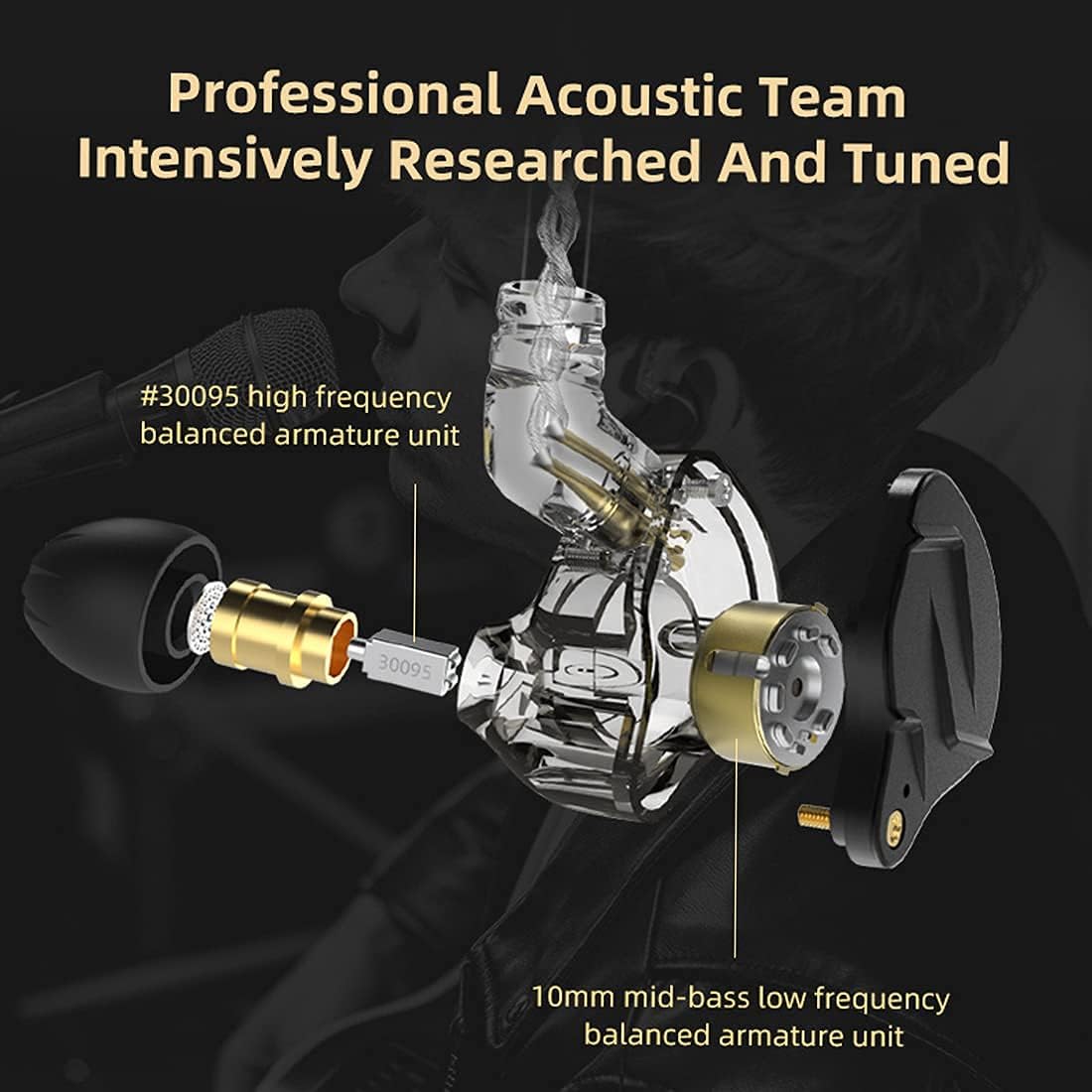 Buy now KZ ZSN Pro X Dual Driver in Ear Earphone 1BA 1DD Wired Earphone HiFi Sport Gaming Earbuds Headphones Compatibility for Phone Computer Tablet at indiglob india