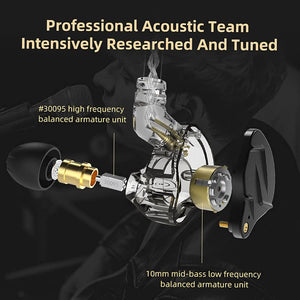 Buy now KZ ZSN Pro X Dual Driver in Ear Earphone 1BA 1DD Wired Earphone HiFi Sport Gaming Earbuds Headphones Compatibility for Phone Computer Tablet at indiglob india