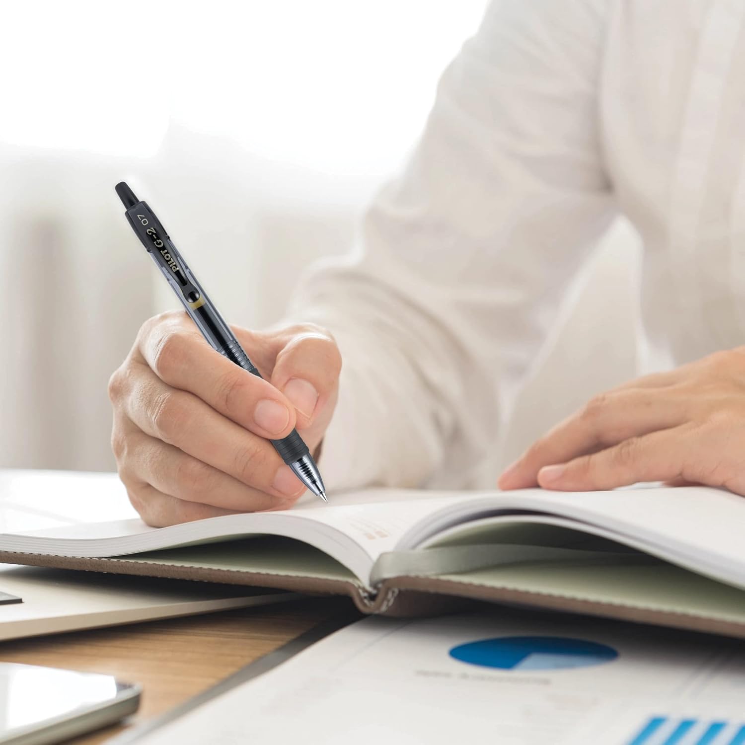 Buy now Pilot G2 Premium Gel Roller Pens 0.7, Fine Point Smooth Writing Pens Black, Pack of 5 at indiglob india