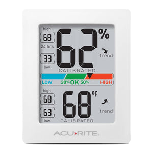 Authentic AcuRite AcuRite Humidity Meter Hygrometer and Indoor Digital Thermometer with Temperature Gauge and Humidity Gauge, Room Thermometer Comfort Scale, 3 x 2.5 Inches, White (01083M) | Buy Online India