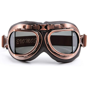 Buy now evomosa Motorcycle Goggles Vintage Pilot Style Cruiser Scooter Goggle Outdoor Sand Goggles Bike Racer Cruiser Touring Eyewear for Half Helmet at indiglob india