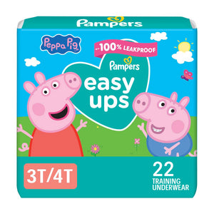 Buy now Pampers Training Pants - Easy Ups Girls & Boys - Size 3T-4T, 22 Count, Peppa Pig Underwear (Packaging May Vary) 3T-4T at indiglob india