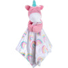 Minky Animal Snuggler Lovey Blanket for Kids, Babies, Boys, Girls, Gender Neutral Security Blanket with Stuffed Animal - Enchanting Unicorn