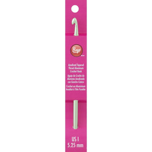 Buy now Boye 332621800IM 6" Anodized Aluminum Crochet Hook, Size I9/5.25mm, Green at indiglob india