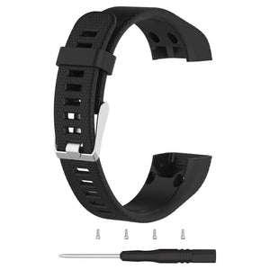 Buy now TenCloud Strap Compatible with Vivosmart HR+ Bands Replacement Striped Sport Straps with Tool Kits for Garmin vívosmart HR Plus Tracker (Black) at indiglob india