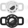Air tag Cat Collar Holder for Apple Air Tag, 2 Pack of Pet Collar Holder for Cat and Small Dog Collar Within 1/2 inch and 2 Pack Protector for Air Tag - Ci-Black+White