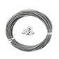 Buy now DGOL Coated 100 ft Picture Wire 304 Stainless Steel Rope 1/16 inch (1.5 mm) Photo Hanging Cable,7x7 Standard Core,100 feet,with 10pcs Sleeves Coated 1 16 inch (1.5 mm) at indiglob india