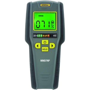 Buy now General Tools Digital Moisture Meter MMD7NP - Humidity Sensor- Pinless and Non-Invasive at indiglob india