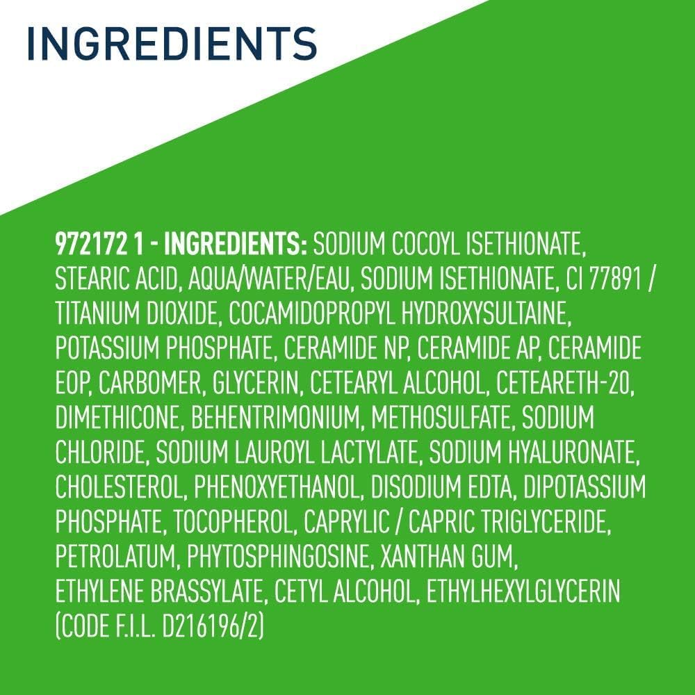 Buy now CeraVe Hydrating Cleanser Bar - Soap-Free Body and Facial Cleanser with 5% Moisturizing Cream - 4.5 Ounce Bar at indiglob india