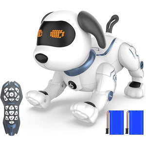 Buy now Robot Dog Toys for Kids, Remote Control Stunt Programmable Robot Puppy Toy Dog Interactive with Commands Sing, Dance, Bark, Walk Electronic Pet Dog for Boys Girls Gifts at indiglob india