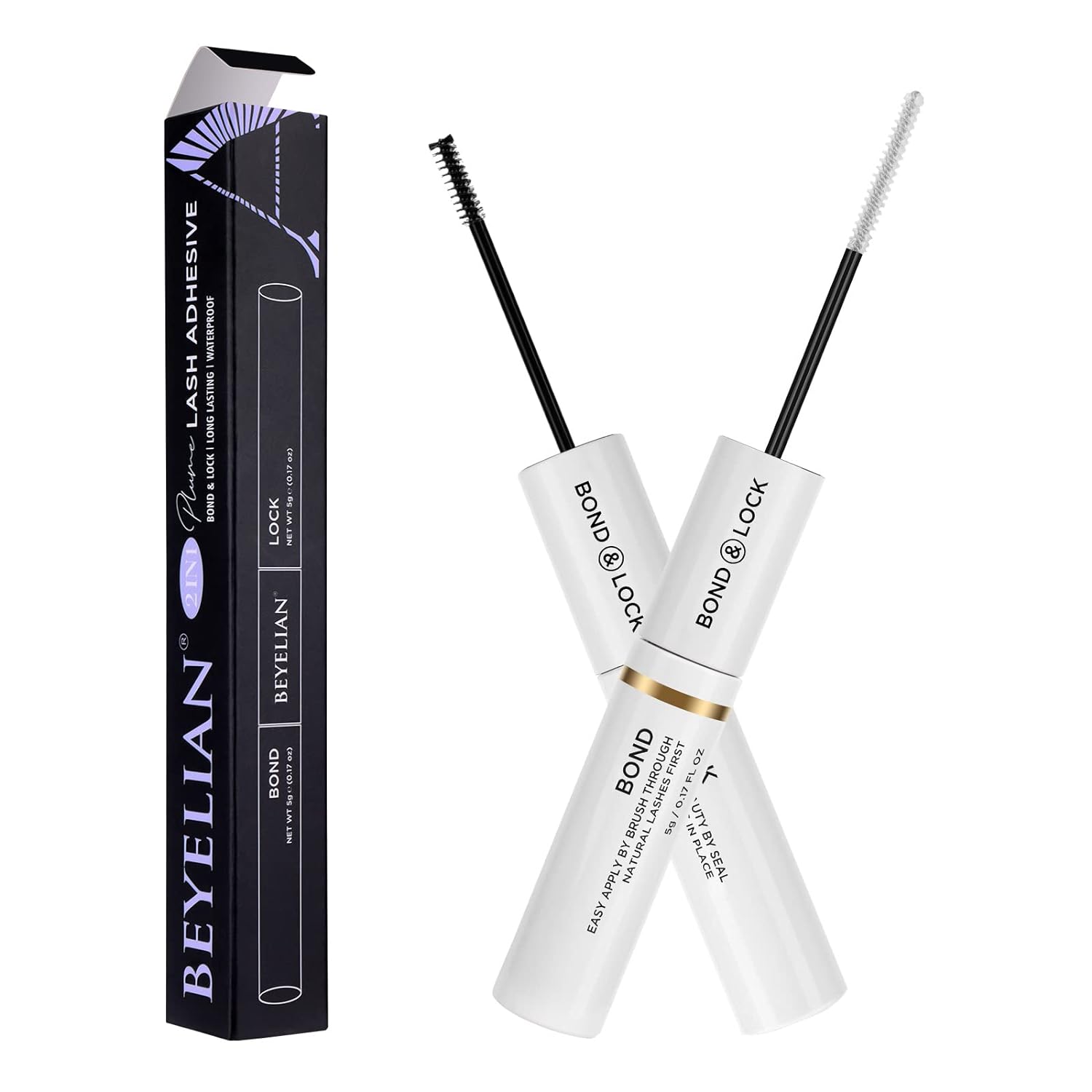 Buy now BEYELIAN Lash Bond and Seal, Cluster Lash Glue for Individual Cluster Lashes DIY Eyelash Extensions Latex Free Aftercare Sealant with Mascara Wand Super Strong Hold 72 Hours 1 Count (Pack of 1) Lash Bond and Seal at indiglob india