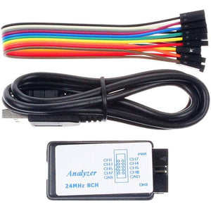 Comidox 1Set USB Logic Analyzer Device Set USB Cable 24MHz 8CH 24MHz 8 Channel UART IIC SPI Debug for Arduino ARM FPGA M100 Hot Online | Best India Price
