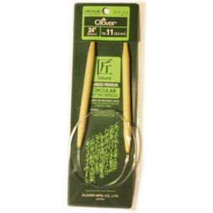 Buy now Clover Takumi Bamboo Circular 24-Inch Knitting Needles, Size 11 (3016/24-11) at indiglob india