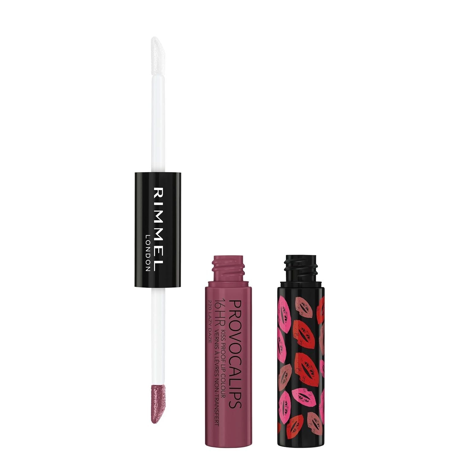 Buy now Rimmel London Provocalips 16hr Kiss-Proof Lip Color - Two-Step Liquid Lipstick to Lock in Color and Shine - 200 I'll Call You, .14 fl.oz. 0.14 Fl Oz (Pack of 1) Lazy Daze at indiglob india