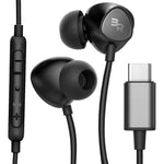 Buy now Thore Type C Headphones, in-Ear Wired Earbuds with Microphone & Volume Control Mic Earphones for Samsung Galaxy S25 Ultra/S24/S23/S22/S21 Plus/FE, Pixel Black (USB-C Connection) at indiglob india