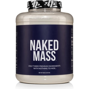 Buy now NAKED Mass - Natural Weight Gainer Protein Powder - 8 LB Bulk, GMO Free, Gluten Free & Soy Free. No Artificial Ingredients - 1,250 Calories per Serving at indiglob india