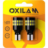 OXILAM Upgraded 912 921 LED Bulb Reverse Lights, Backup Light Bulbs for Car, 300% Higher Brightness 6000K White, Mini Size Non-polarity Canbus Error Free T15 906 W16W Bulb, Pack of 2 - Xenon White