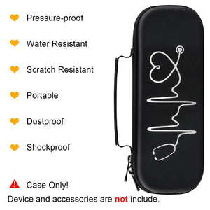 Buy now BOVKE Stethoscope Case for 3M Littmann Classic III, Lightweight II S.E, MDF Acoustica Deluxe Stethoscopes - Extra Room for Medical Bandage Scissors EMT Trauma Shear and LED Penlights, Black at indiglob india