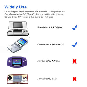 Buy now CSTESVN Gameboy Advance SP USB Charger Cable, GBA SP Charger USB Cable for Nintendo DS Original Console(NDS)/ Gameboy Advance SP (GBA SP) USB Power Charger Cable 3.9ft at indiglob india