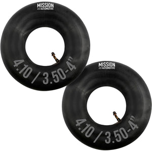 Buy now Mission Automotive Replacement Tire Inner Tubes - 2 Pack - Fits 4.10/3.50-4 Inch Wheels - Great for Wheelbarrows, Dollies, Lawn Mowers, Yard Trailers and Other Outdoor Equipment at indiglob india