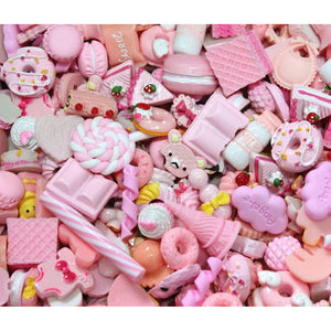 Bombom Tree 50 Pcs Slime Charms Easter Set DIY Craft Mixed Making Resin Jewery Making Kit, Resin Flatback Slime Beads Making Supplies for DIY Scrapbooking Crafts (Pink) Online Shop | Genuine India