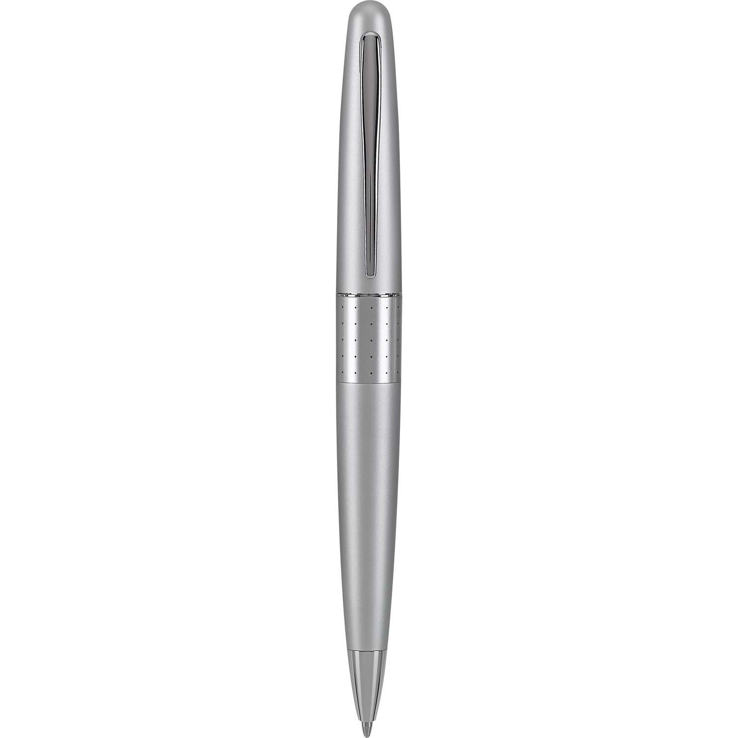 Buy now PILOT Metropolitan Collection Fountain Pen, Black Barrel, Classic Design, Medium Nib, Black Ink (91107) Silver Barrel Medium Nib at indiglob india