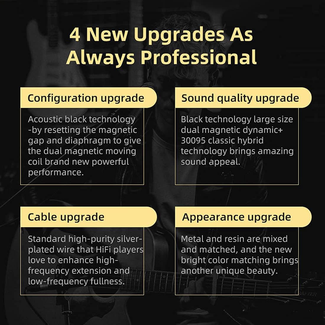 Buy now KZ ZSN Pro X Dual Driver in Ear Earphone 1BA 1DD Wired Earphone HiFi Sport Gaming Earbuds Headphones Compatibility for Phone Computer Tablet at indiglob india