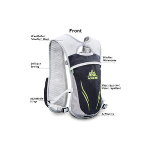 Buy now AONIJIE Running Hydration Vest Backpack for Women and Men Lightweight Trail Running Backpack 5.5L Gray at indiglob india