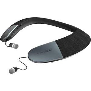 Buy now Avantree Torus Wearable Wireless Neck Speaker, Bluetooth 5.0, aptX HD, Low Latency, Personal Neckband Speakers with Retractable Earbuds, Superb Audio Quality, 3D Surround Stereo for Music TV (NB05) at indiglob india