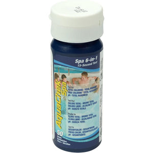 Buy now AquaChek SPA 6-in-1 Test Strips - Spa Test Strips for Total Bromine, Total Chlorine, Free Chlorine, pH, Total Alkalinity, and Total Hardness - Professional Water Quality Testing Kit (50 Strips) at indiglob india