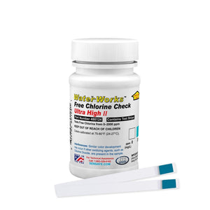 Buy now Industrial Test Systems WaterWorks 480124 Free Chlorine Test Strip, Ultra High II Range, 61 Seconds Test Time, 0-2000ppm Range (Bottle of 50) at indiglob india