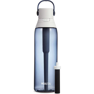 Buy now Brita Hard-Sided Plastic Premium Filtering Water Bottle, BPA-Free, Reusable, Replaces 300 Plastic Water Bottles, Filter Lasts 2 Months or 40 Gallons, Includes 1 Filter, Night Sky - 26 oz. at indiglob india