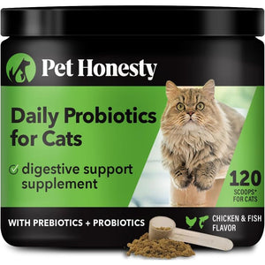 Buy now Digestive Probiotic Powder Supplement for Cats - Digestive Support + Gut Health, Probiotic for Cats, Cat Constipation Relief, Bowel Support, Immunity & Overall Health - 120 Scoops at indiglob india