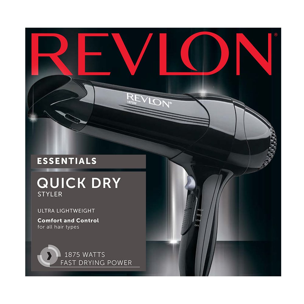 Buy now Revlon 1875 Watt Full-Size Turbo Dryer and lightweight Design, Black (Package Varies) at indiglob india