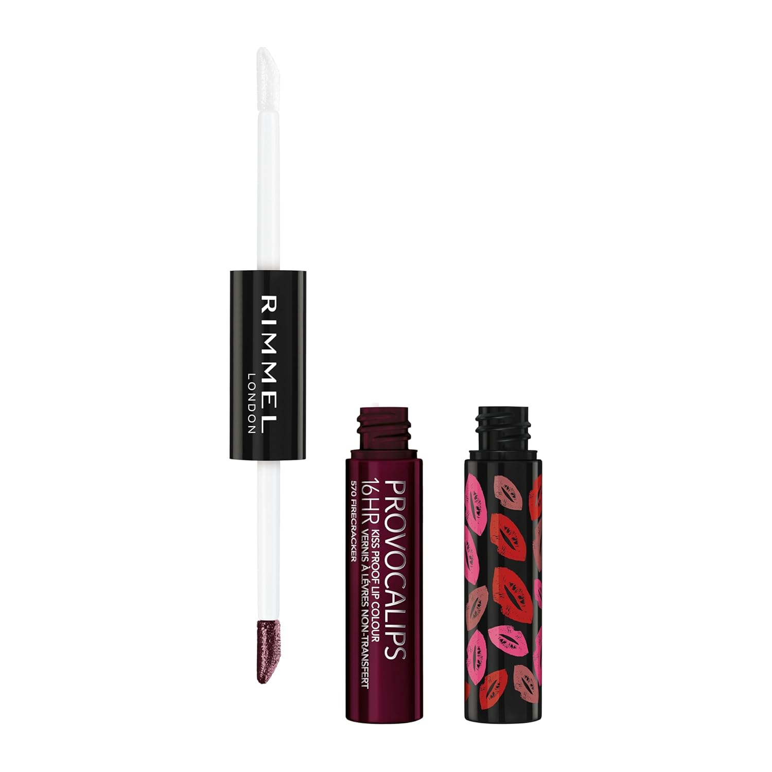 Buy now Rimmel London Provocalips 16hr Kiss-Proof Lip Color - Two-Step Liquid Lipstick to Lock in Color and Shine - 200 I'll Call You, .14 fl.oz. 0.14 Fl Oz (Pack of 1) Firecracker at indiglob india