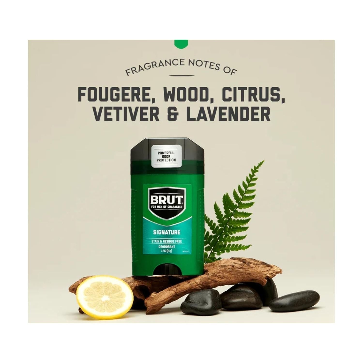 Buy now Brut Deodorant Oval Solid 2.25 Oz. - 24 Hour Protection with Trimax (3 Sticks) Original Fragrance 3 Pack at indiglob india