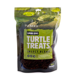 Buy now Fluker's Grub Bag Turtle Treats, Insect Blend, High Protein Freeze Dried River Shrimp, Crickets, and Mealworms, For Aquatic Turtles, Amphibians, and Reptiles, 6 oz at indiglob india