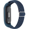 Adjustable Elastic Nylon Straps Compatible with Xiaomi Mi Band 6/Xiaomi Mi Band 5/Xiaomi Mi Band 4/Xiaomi Mi Band 3, Soft Breathable Sport Replacement Wristband for Women Men (Black) - Midnight Blue