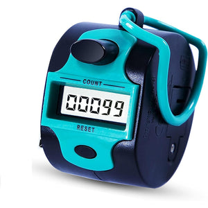 Buy now Handy Counter Click Manual Digital clicker Stitch Tally Counters Finger Mechanical Palm Handheld Pitch 5-Digit Electronic Display Click Counter Number Count for Row, People, Golf Lap at indiglob india