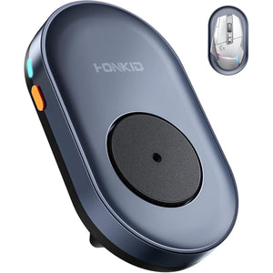 Buy now HONKID Undetectable Mouse Jiggler - Auto Mover with On/Off Switch & USB Port, No Software Needed, Prevent Sleep/Lock for Home Office & PC/Mac/Desktop (Blue Black), Perfect for Gifts/Remote Work at indiglob india