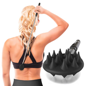 Buy now Cactus Scratcher Extendable Telescopic Back Scratcher - Extends 29" Long Double Sided Retractable Scratching Tool for Hand, Neck, Head, and Body - Universal Gift for Family, Pets, and Friends, Black at indiglob india