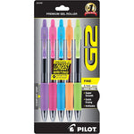 Buy now Pilot G2 Premium Gel Roller Pens 0.7, Fine Point Smooth Writing Pens Black, Pack of 5 Assorted Fashion at indiglob india